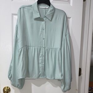 Altar'd State Soft Green Blouse